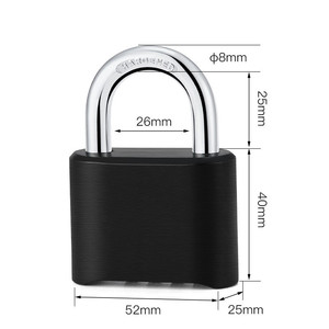 Safe Rectangle Security 4 Digit Number Combination Heavy Duty <strong>Bottom</strong> <strong>Code</strong> Padlock with Combination <strong>Code</strong> for Door - Product Image 4