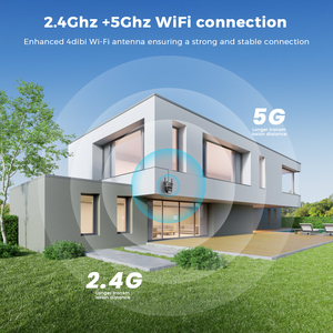 Besder 3 Lens 2.4Ghz güvenlik kamerası güvenlik gece görüş tam renkli hareket algılama Mi kamera 360 ev güvenlik - Product Image 5