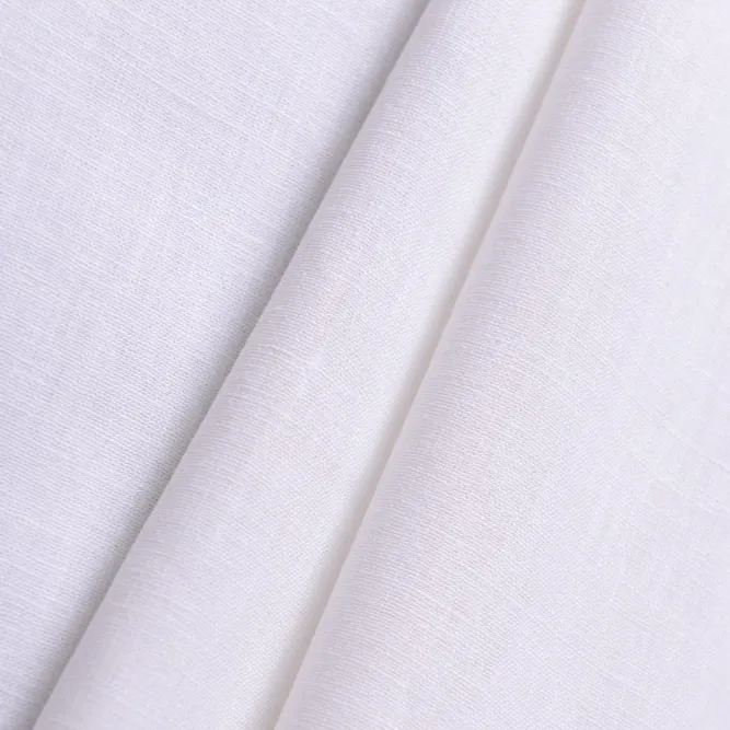 #311 195gsm 55% Lino 45% algodón teñido de lino y algodón de la tela