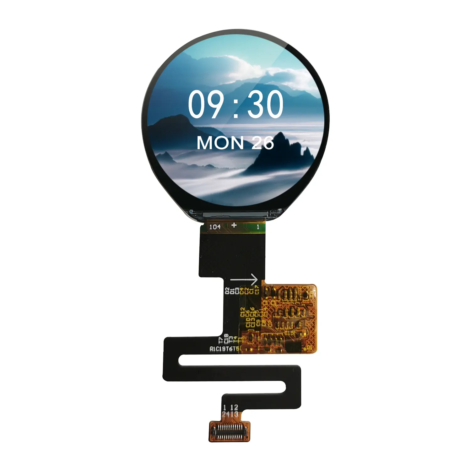 1.45Inch 480*480 Ronde Tft Display Met Touch Circulaire Tft Lcd-scherm Ips Lcd Module