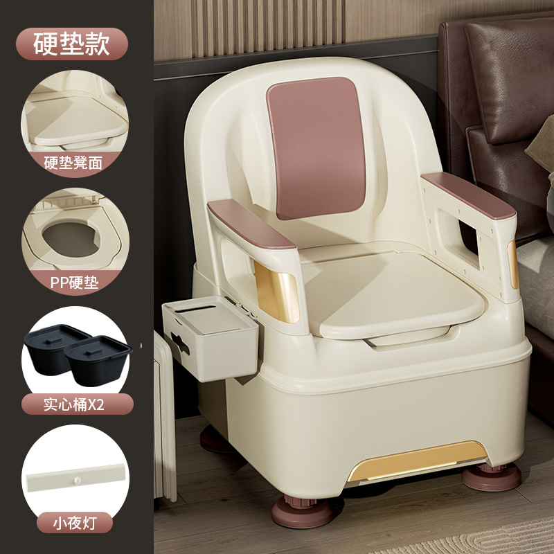 Hard-cushion indoor double bucket with night light