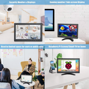 IPoster Portable Monitor 10 Inch <strong>LCD</strong> <strong>Display</strong> Screen with AV <strong>VGA</strong> <strong>Input</strong> for PC DSLR - Product Image 6