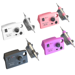 5in1 Profissional Personalizado Mini Máquina Elétrica Nail <span class=keywords><strong>Drill</strong></span> Round Caixa De Armazenamento com Stand UK Plug Inclui Handpiece <span class=keywords><strong>Bit</strong></span> Brasão