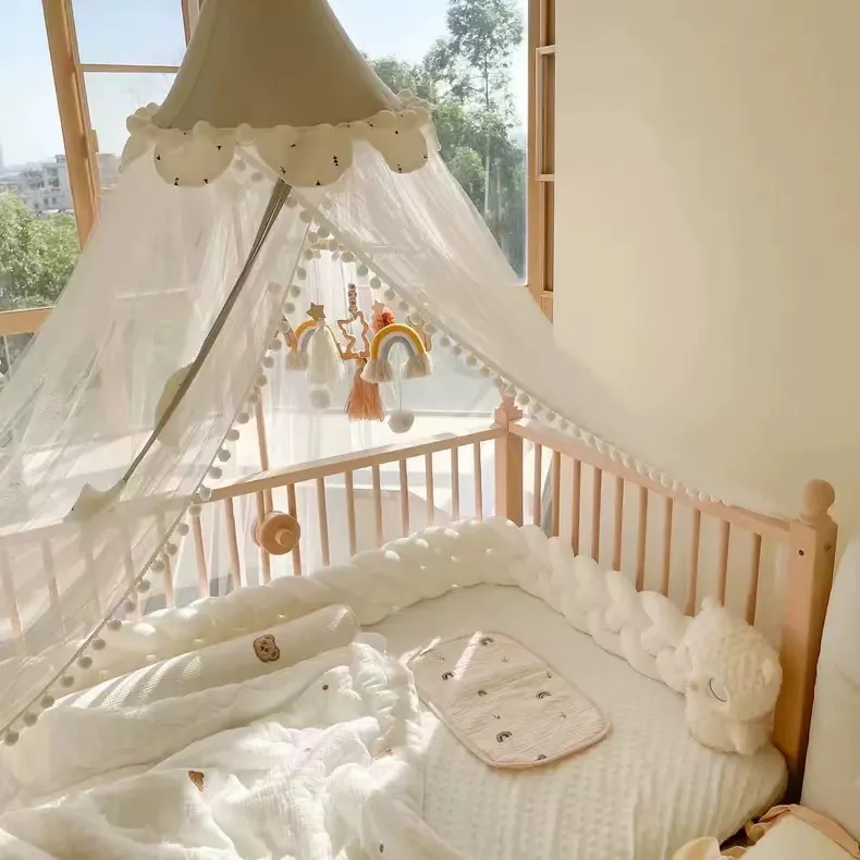 Bebek hediye çocuk odası dekor yatak Aeolian Bells asılı el yapımı oyuncaklar ahşap gezegen ay yıldız roket astronot bebek beşik kreş