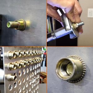 M3 M4 M5 M6 M8 M10 M12 CSK düz kafa ahşap karbon çelik paslanmaz çelik altıgen vida tırtıllı dişli kör perçin pirinç ek parça somunları - Product Image 5