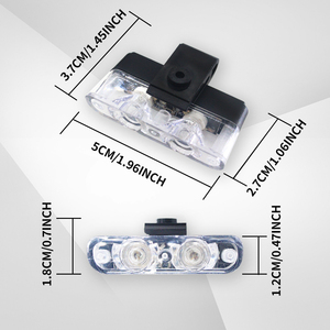 Perfect <strong>LED</strong> Car Modification Wireless Remote Control <strong>12V</strong> One Trailer Four <strong>Red</strong> and Blue Grille Clip Flashing Light - Product Image 5