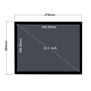 Módulo LCD industrial de 12,1 pulgadas, panel LCD táctil TFT IPS de alto brillo, módulo de 12,1 pulgadas, fabricantes de pantallas LCD