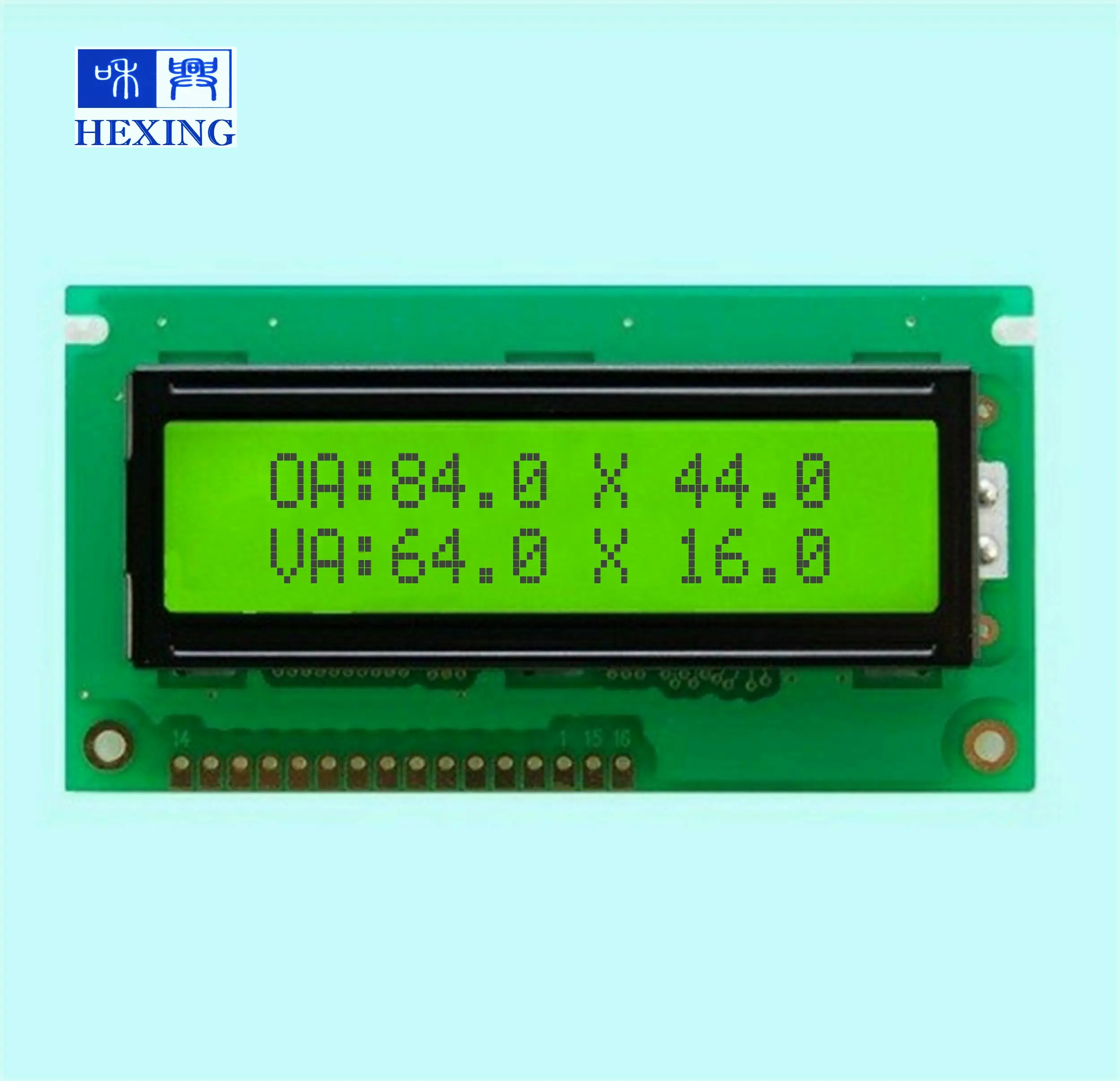 Lcd1602 شاشة زرقاء مع الخلفية نوع Stn الأصفر 16 دبوس 8 بت موازية Lcd1602 16x2 خطوط شخصية الأخضر شاشة الكريستال السائل