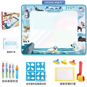 Toptan su çizim matı çocuk erken eğitici oyuncaklar çizim oyuncak seti renkli kalem DIY su boyama Mat - Product Image 6