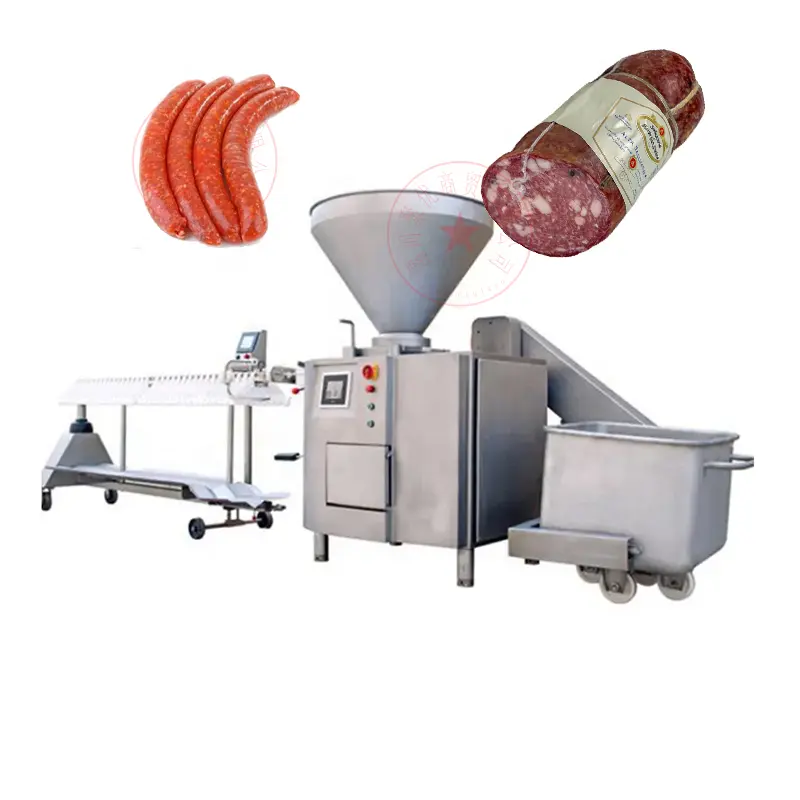 Enchimento Pneumático E Máquina De Enchimento De Twister Moedor De Carne Elétrico Enchimento De Salsicha A Vácuo Hidráulico Stuffer