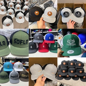 Tùy chỉnh thêu da vá CHA Golf hat thể thao được trang bị Mũ bóng chày Camo Richardson 112 Trucker mũ - Product Image 3