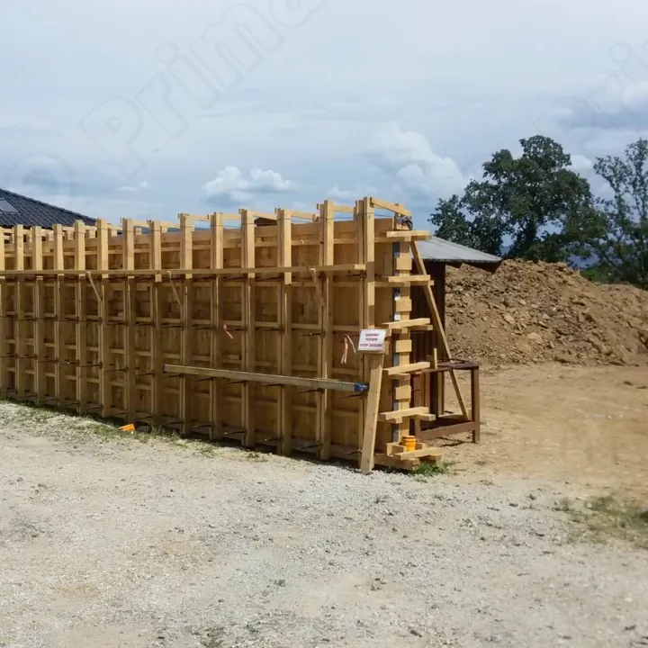 Madera de encofrado de losa dominó techo de pared de aluminio de plástico usadas madera encofrado