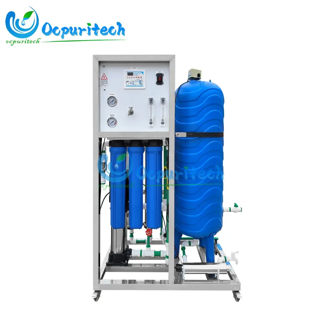 Ocpuritech mesin utama RO 500L/H, peralatan osmosis terbalik tanaman RO