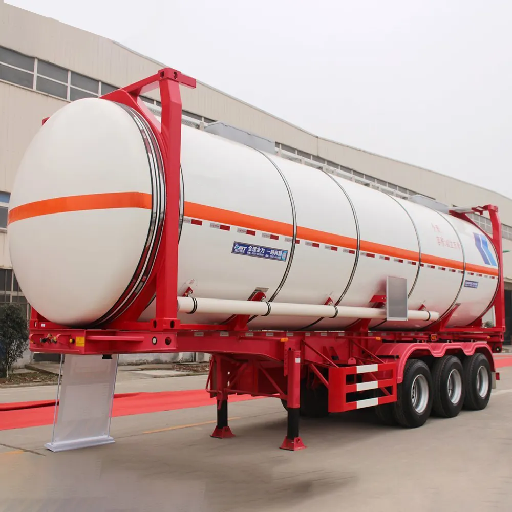 Réservoir de gaz naturel Lpg Gas Tanker Pressure Tank Trailer Semi Truck Trailers