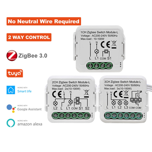 2 Channel Mini Tuya <strong>Zigbee</strong> Wifi Switch <strong>Module</strong> No Neutral Required Switch Relay - Product Image 3