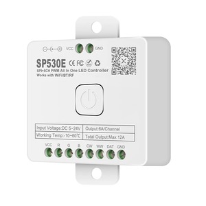 12-In-1 Controller LED WiFi SP530E PWM SPI pixel Dimmer manuale 6A WS2812B WS2811 RGB RGBW strisce LED compreso il controllo vocale - Product Image 1