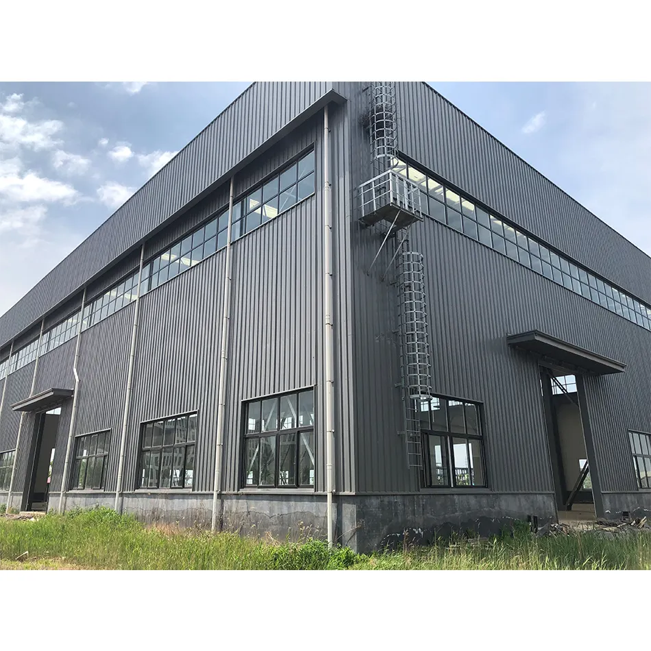 Low Cost Industrial Shed Designs Prefabricated Steel Structure Workshop Construction