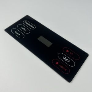 2mm temperli cam siyah beyaz ipek baskı ile ev banyo mutfak endüstriyel elektrikli cihazlar ekran dokunmatik kapak için - Product Image 5