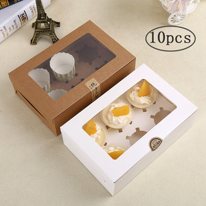 סיטונאי Cupcake מאפין מקרה כיפות ברור שקוף פלסטיק עגול אחת עוגת תיבת ברור עוגת אריזת תיבה