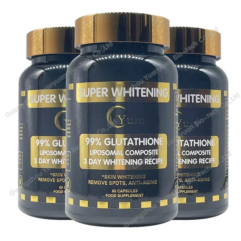 2024 hot sell 99% Glutathione 3 days whitening Liposomal glutathione pills Collagen Vitamin C skin whitening Capsules