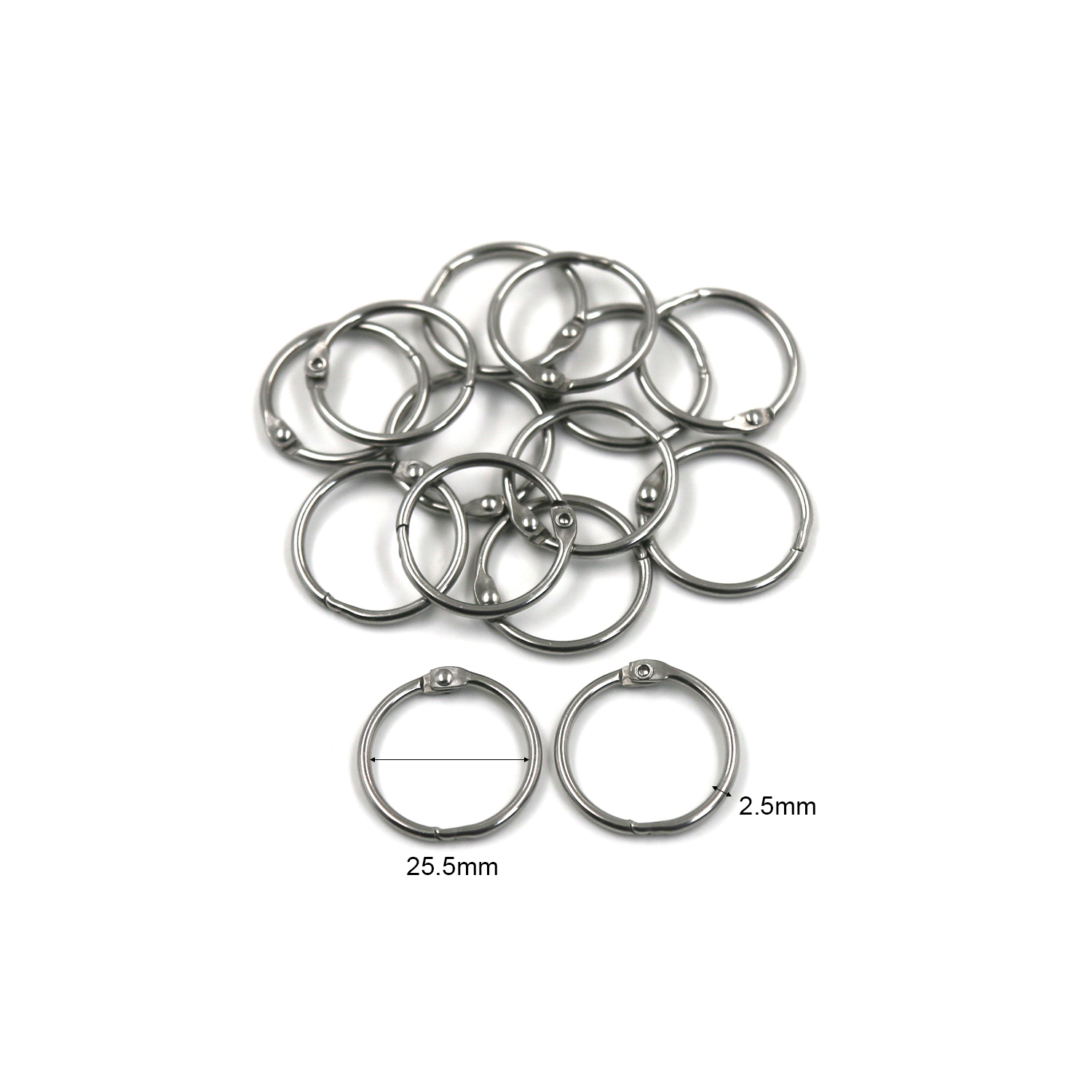 Colore acciaio naturale 25,5*2,5 mm