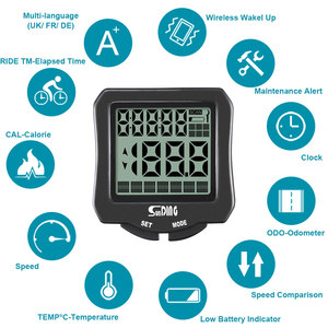 Multi-<strong>function</strong> Digital Wireless <strong>Cycling</strong> Waterproof Bicycle <strong>Computer</strong> Bike Odometer Bike Speedometer