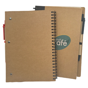 Eco Kraft Paper <strong>Notebook</strong> Spiral Logo Kraft Paper Journals Hardcover <strong>Notebook</strong> <strong>With</strong> Pen Kraft Hardcover <strong>Notebook</strong>
