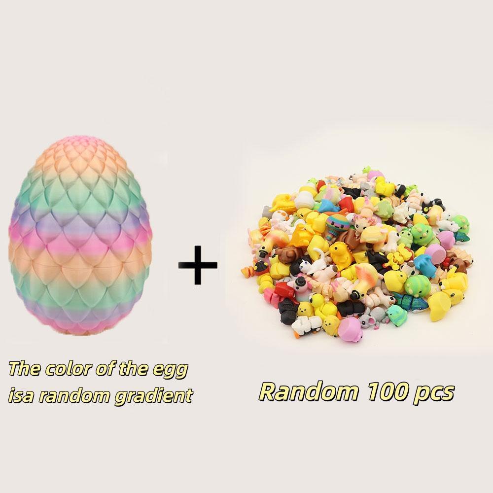 Oeufs 18cm couleur bonbon-100 petits animaux