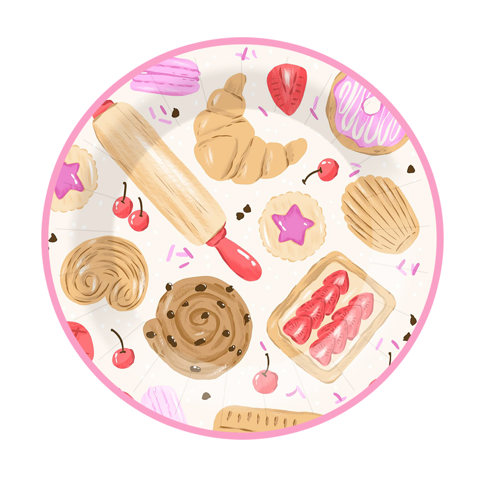Assiettes en carton 9 pouces * 8 pièces