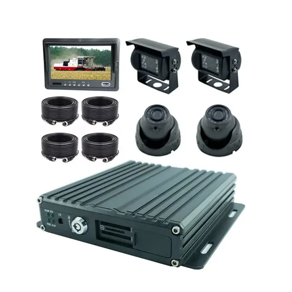 Alta Qualidade 4 canal 1080P gravador de vídeo do carro cartão sd DVR móvel MDVR com GPS 4G WiFi CMSV6 monitoramento online FRETE GRÁTIS