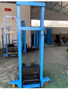 1t Load Capacity Electric Forklift Truck With Car <strong>Auto</strong> Lifting up <strong>and</strong> Down <strong>Loading</strong> <strong>and</strong> <strong>Unloading</strong> Cargo Portable Stacker Trucks