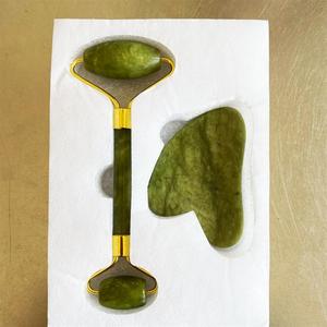 Yeşim çift başlı silindir kazıma kurulu seti yeşim masaj kazıma kurulu yeşim rulo - Product Image 4