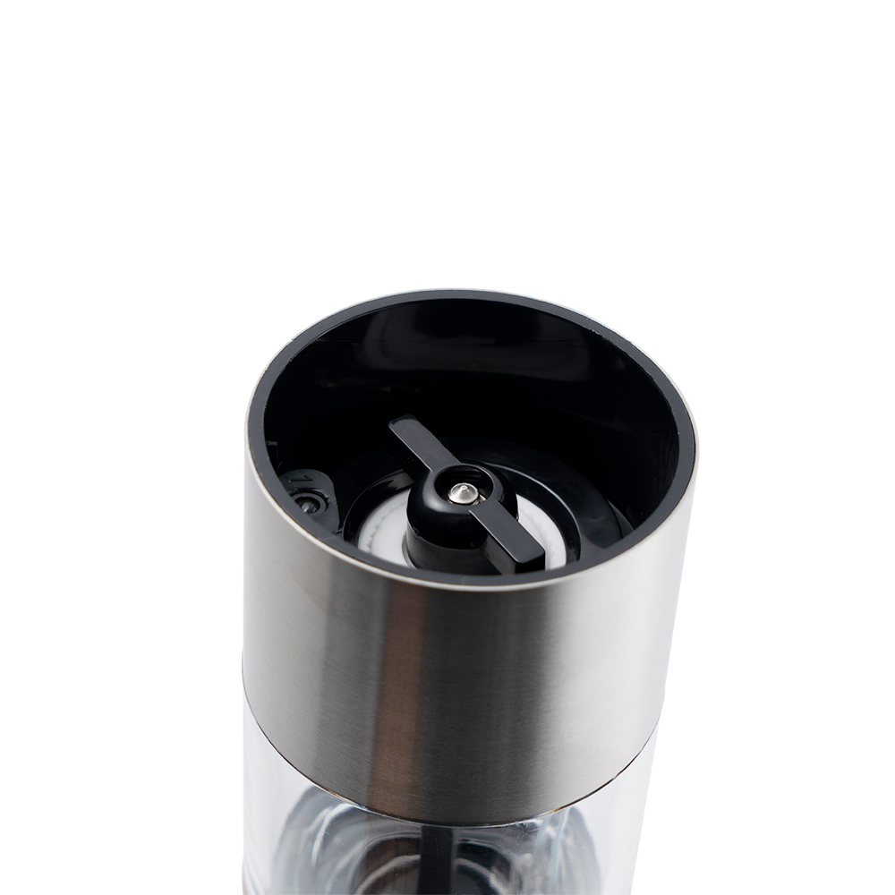 2022 Hot Sale Adjustable Ceramic Core Battery Operated Wooden Bamboo Electric Salt And Pepper Grinder Mill