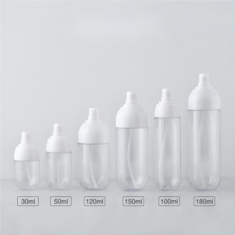 Bouteille de lotion transparente