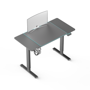 Mesa de escritorio eléctrica para juegos en forma de l, esquinero ergonómico ajustable para pc, color negro, precio de fábrica, 2022 - Product Image 3