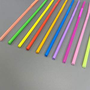 批发创意PP塑料一次性吸管彩色装饰艺术柔性吸管 - Product Image 4