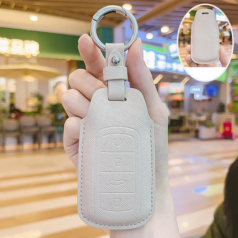 G leather case-beige leather case-buckle