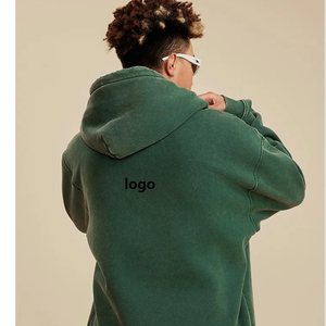 ユニセックス秋冬ヴィンテージフリースフード付きウォッシュパーカー卸売販売Dropshipping