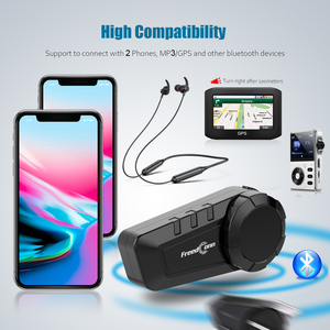 Sistemas de comunicación inalámbricos para exteriores, auriculares de alta calidad de sonido, cancelación de ruido, intercomunicador Bluetooth para motocicleta para casco - Product Image 4