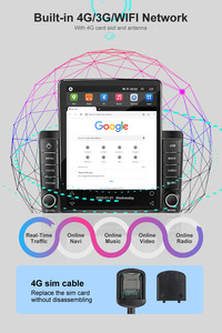 2 din araba navigasyon android araba stereo otomobil radyosu 2 + 32GB dokunmatik ekran 7 ''9'' 10 ''IPS ekran araç Dvd oynatıcı oyuncu için Benz - Product Image 3