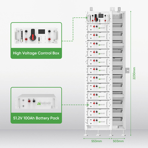 <span class=keywords><strong>Stack</strong></span> di accumulo di energia industriale commerciale Lifepo4 512v 50kwh 614v 60kwh 100ah batteria ad alta tensione con sistema di gestione Bms
