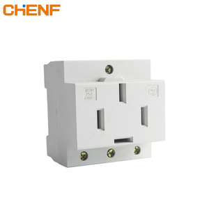 CHENF 16a 25a ซ็อกเก็ตแบบติดตั้ง250V,ซ็อกเก็ตแบบแยกส่วนฝรั่งเศส/Eu/Universal Power ซ็อกเก็ตรางไฟฟ้า Din ซ็อกเก็ตรางนำทาง - Product Image 6