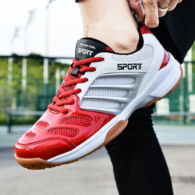 Zapatillas deportivas de alta calidad para hombre y mujer, tenis y atletismo, ligeras, transpirables, profesionales, para voleibol