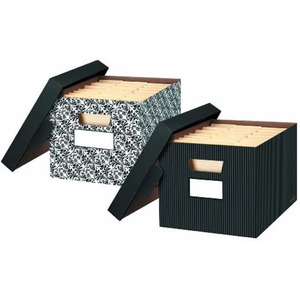 Cajas de cartón de papel corrugado para almacenamiento de archivos, con asas, para el hogar, con tapa, A4 - Product Image 3