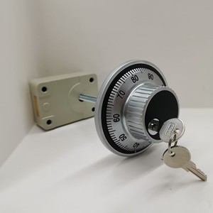 3輪ボールトメカニカルダイヤルリングロックキャッシュボックスセーフロック、セーフボックス用ラウンドスピンドルキーロック、ガンセーフ - Product Image 6