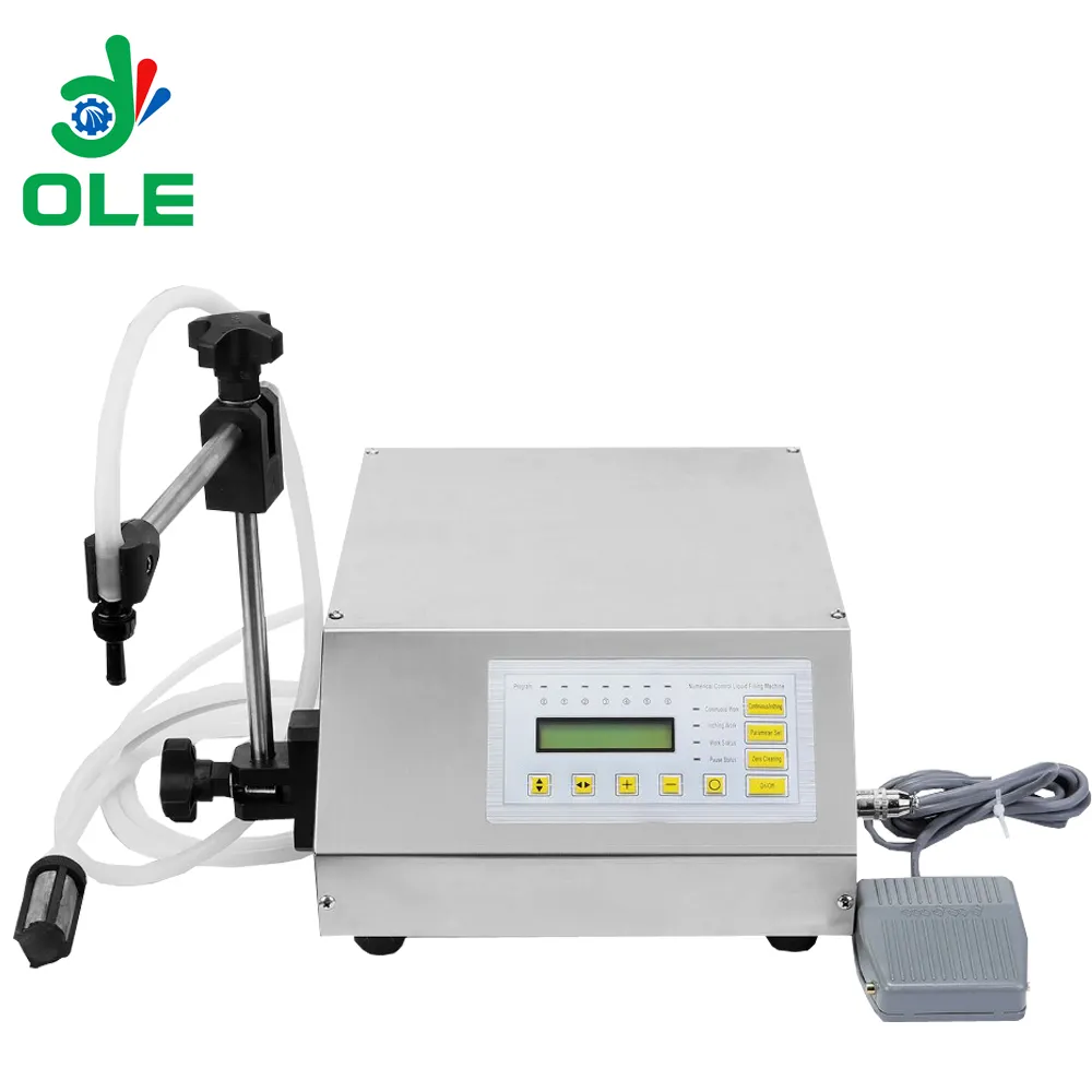 Dijital kontrol 2-3500ML küçük taşınabilir 220V/110V içecek su parfüm sıvı dolum makinesi