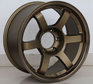 สีบรอนซ์6ซี่ออกแบบจานลึก17 18นิ้ว Pcd 5X114.3 5X120ล้ออัลลอยสำหรับ TE37 - Product Image 4