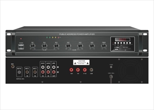 QQCHINAPA LPA-60F 60watt 100V ve 4-16ohms çıkışları kamu amplifikatör FM USB MMC Bluetooth uzaktan fonksiyonu ile - Product Image 4
