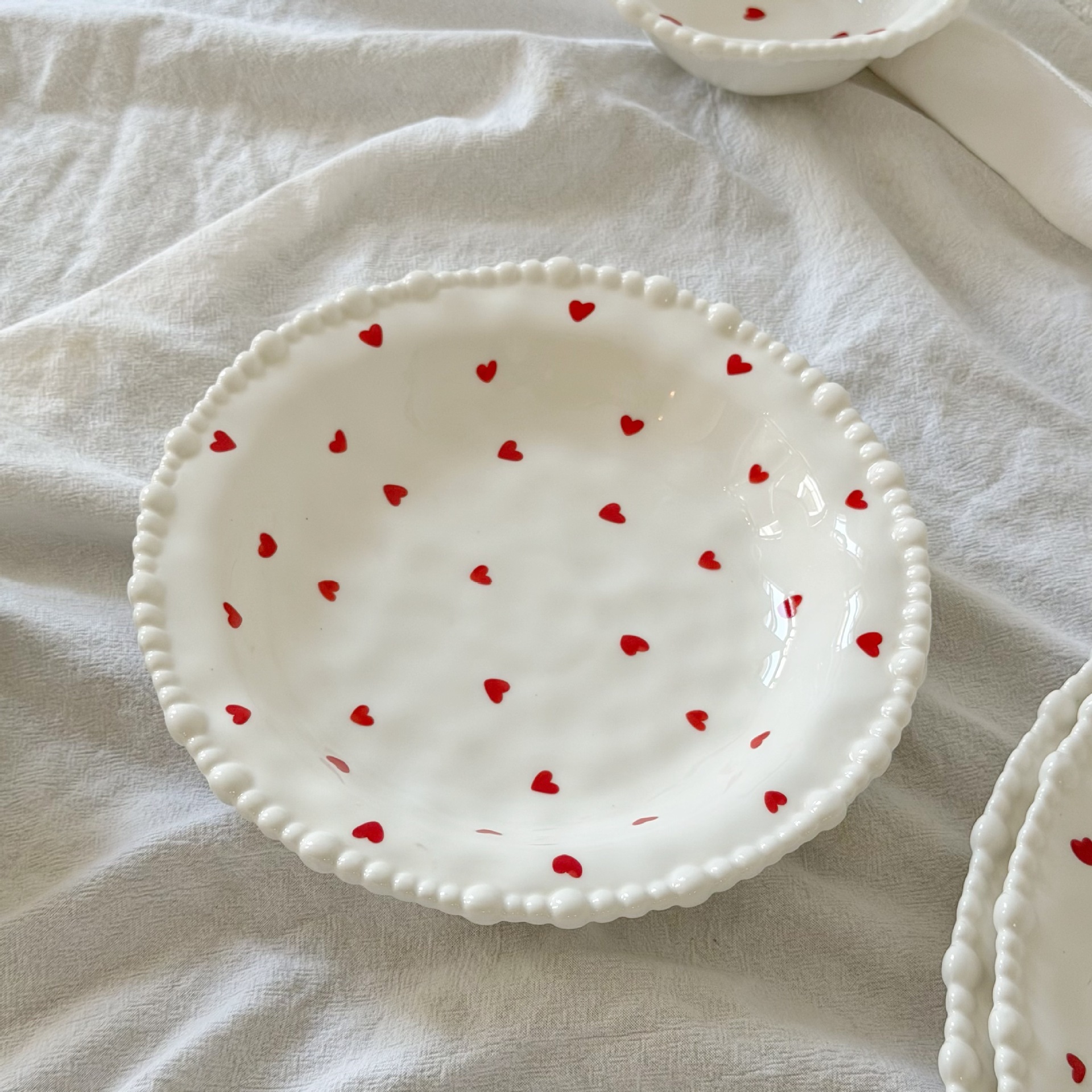 Assiette d'amour en perles 234cm