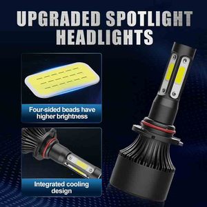 Araç aydınlatma sistemi, X7 h7 h11 h4 led far ampulü 9006 otobüs far led aydınlatma araç için araba led kafa lambaları 4 tarafı - Product Image 4